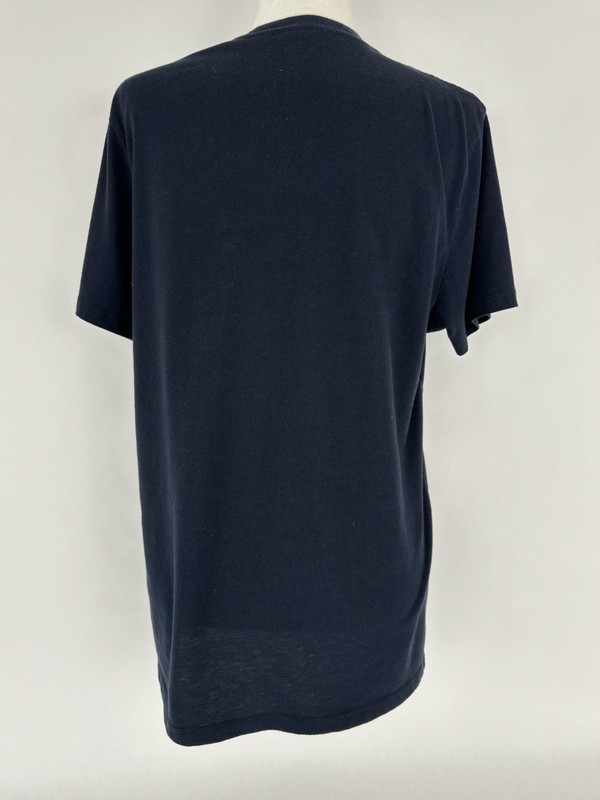 Old Navy Solid Navy Blue V-Neck Neck Short Sleeve T-Shirt Men's Size Medium gallery