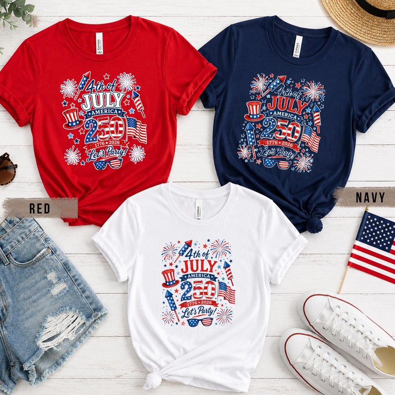 America 250 Years Matching Family Shirts Custom Patriotic July 4th Tee gallery