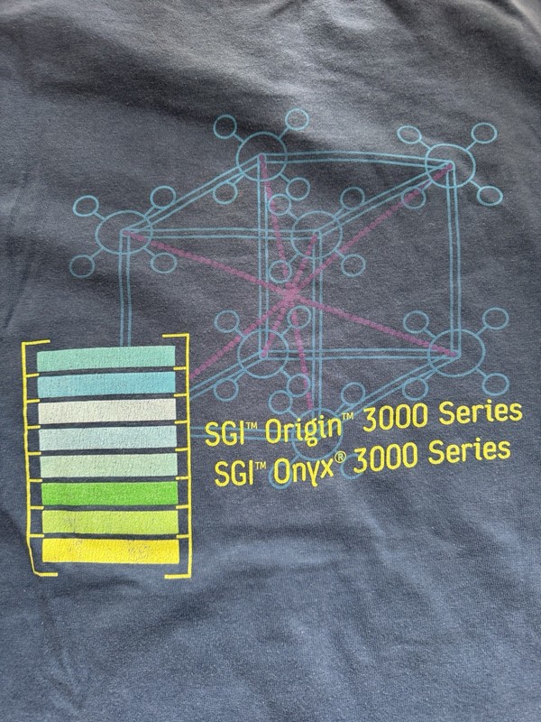 Vintage 90’s Silicon Graphics SGI Computer Origin Onyx Shirt Size Men’s Large gallery