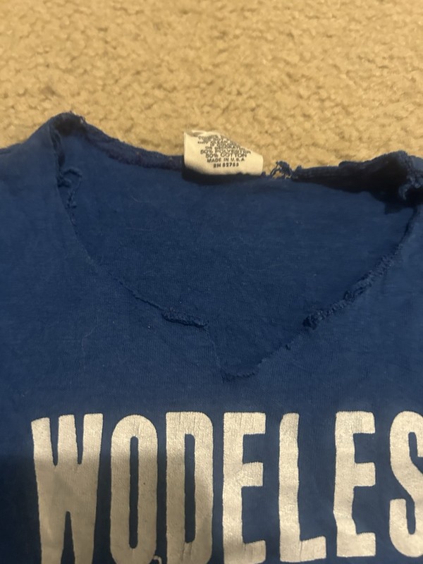 Vintage 80s Tshirt Size Small Distressed Veggies Farm Blue Vegetable Fruit gallery