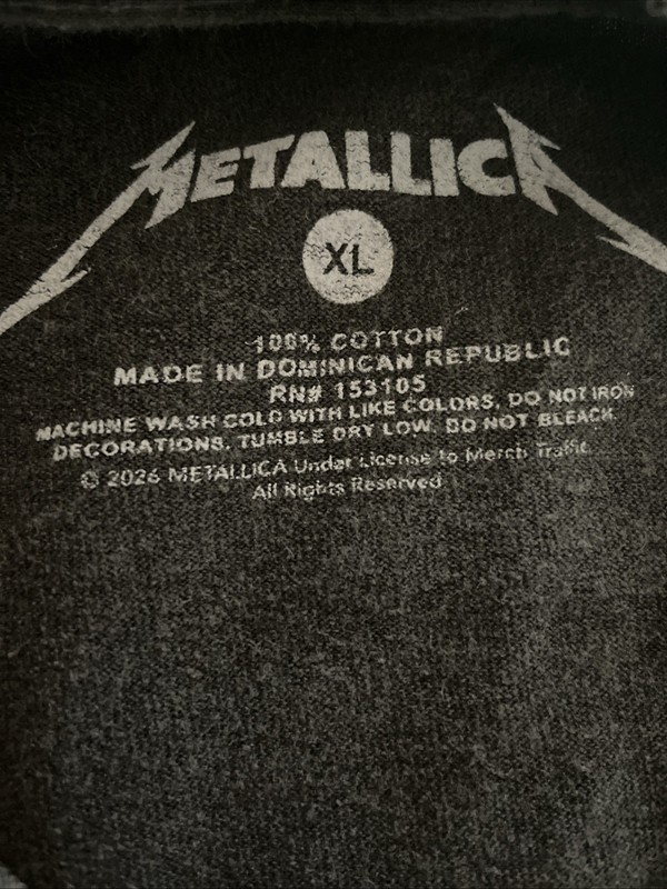 Metallica Skeleton Race Shirt XL Here Comes Revenge Rat Fink Hot Rod NEW gallery