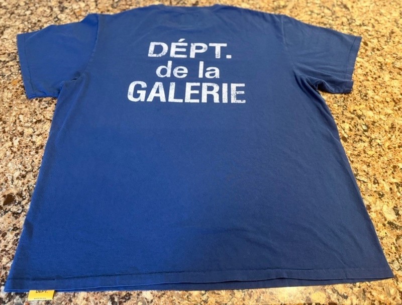 Gallery Dept French Blue Tee Size XL Double Sided Dépt De La Galerie Authentic gallery