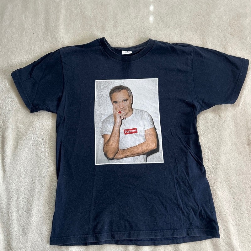 Supreme Morrissey Photo Tee Black SS16 Graphic T-Shirt Mens Large