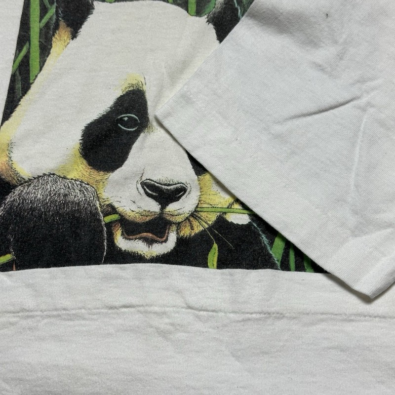 Vintage Bearly Surviving Panda Nature Shirt L 1993 Human-i-tees S/S Tee USA 90s gallery