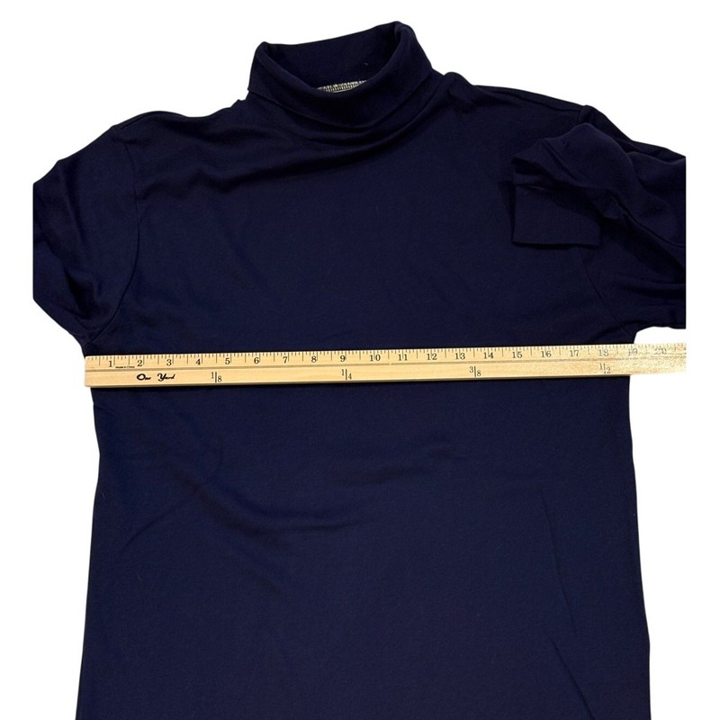 Vintage Eddie Bauer Turtleneck Mens Medium Blue Single Stitch 90s Old Money USA gallery