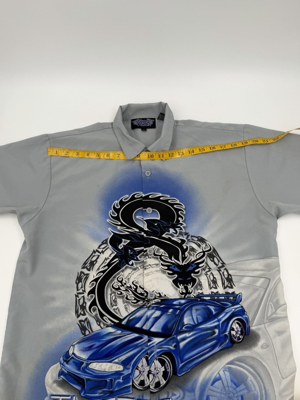 Silver Point Turbo Trigger Shirt XL Y2K Street Racing Graphic Korea gallery
