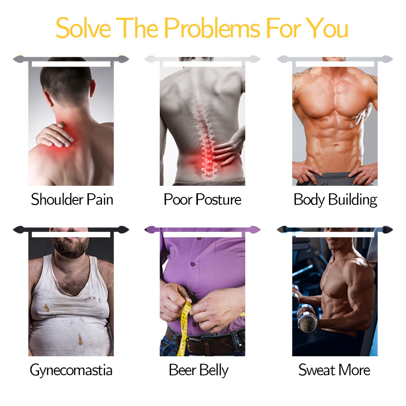 Men Compression Shirt Weight Loss Muscle T-Shirt Body Shaper Slimming Tank Tops gallery