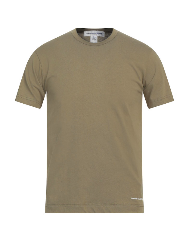 Comme Des Garcons Plain Tee Logo Green Size Medium NEW
