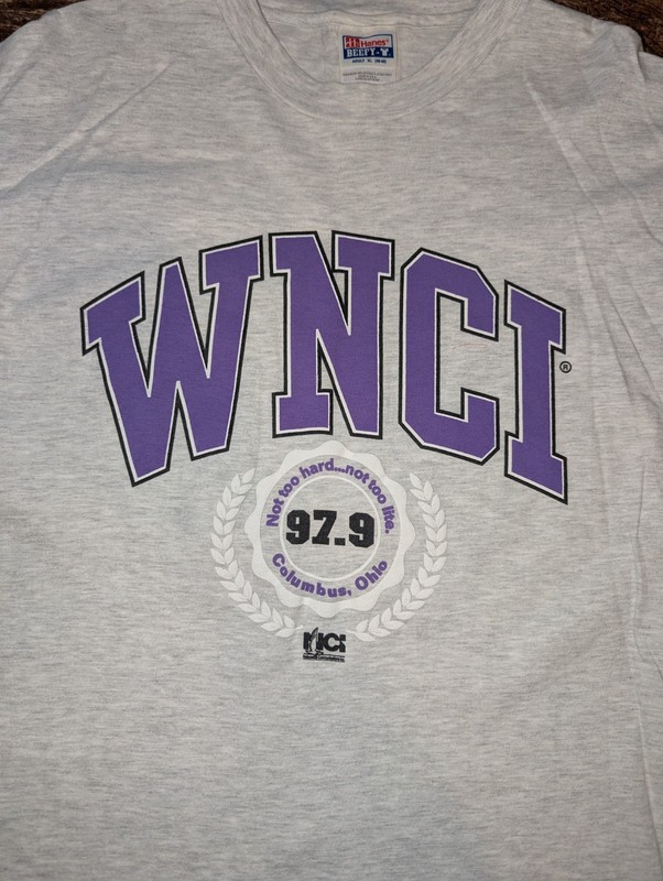 Vtg Radio Promo 97.9 WNCI shirt Hanes XL Morning Zoo Dave Jimmy Columbus Ohio gallery