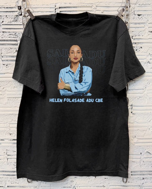 Sade Adu Helen Folasade Iconic Singer Unisex Black Cotton T-Shirt Size S to 5X gallery