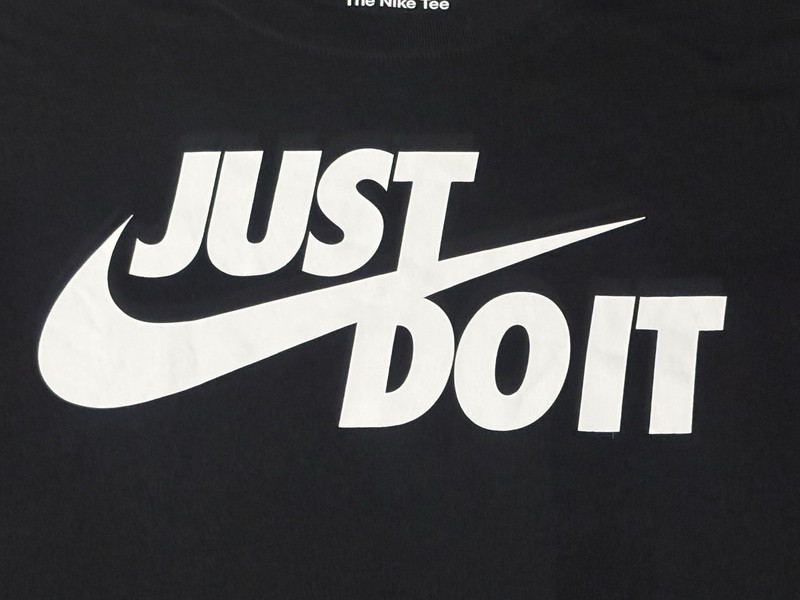 Nike Sportwear Just Do It Swoosh Graphic T-Shirt Black White Men's L AR5006-011 gallery