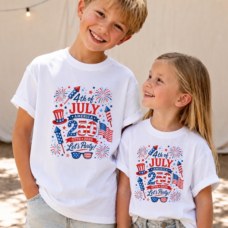 America 250 Years Matching Family Shirts Custom Patriotic July 4th Tee gallery