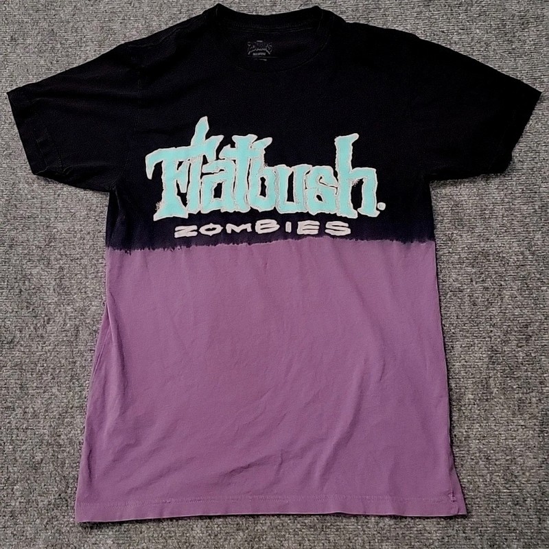 Flatbush Zombies FBZ Black Purple Graphic T-Shirt Sz M Brooklyn Glorious Dead