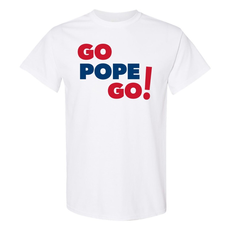 Go Pope Go T-Shirt – White