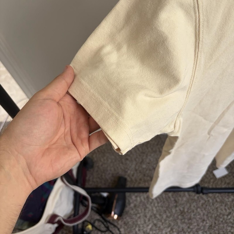 Non Stock MFG Retro Cream Faded Vintage Style Blank Classic Tee gallery
