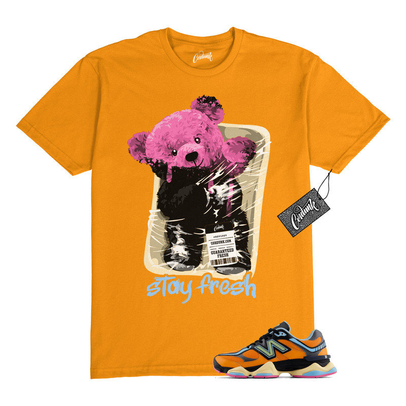 9060 Sun Glow Team Sky Blue Orange Black T Shirt to Match STAY