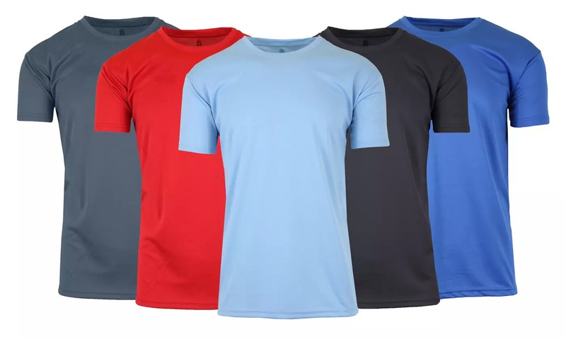 Men's Moisture Wicking Crew Neck T-Shirt TAGLESS ( Sizes, S-2XL ) NWT FREE SHIPP