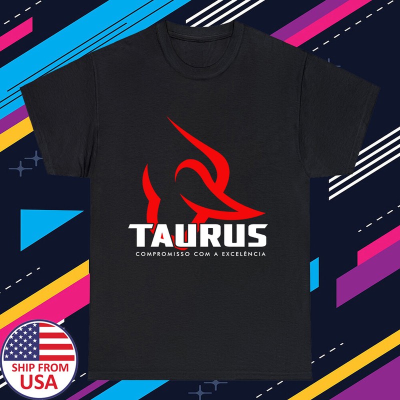 Taurus Guns Firearms Men’s Black T-Shirt Size S-5XL