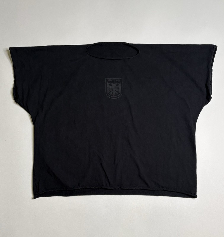 Kanye West Vultures Black Cotton Tee Oversized Cut Off TShirt Size 3XL