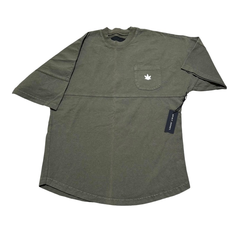 Spirit Jersey Mens Size L New York High Oversized Olive Green 420 Urban T-Shirt gallery