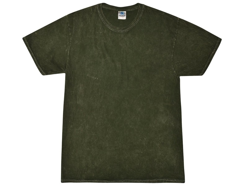 Mineral Wash Vintage Green T-Shirts Adult S to 3XL Short Sleeve 100% Cotton