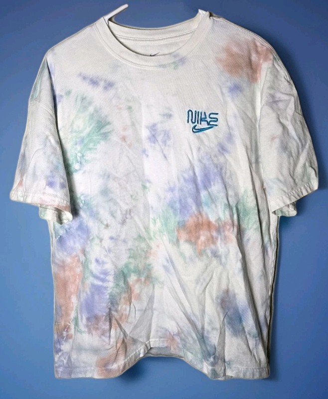 Men’s Nike Large Pastel Tie Dye Short Sleeve Shirt Streetwear