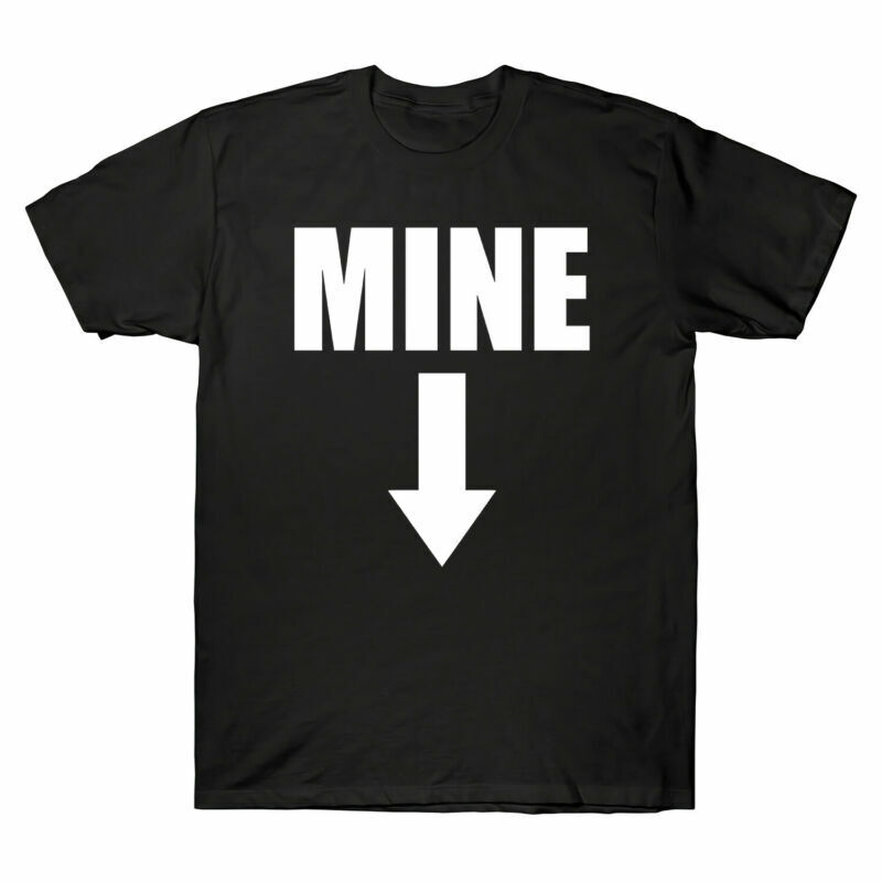 Mine Down Arrow Pro Choice Abortion Design Short Sleeve Men’s T-Shirt Cotton