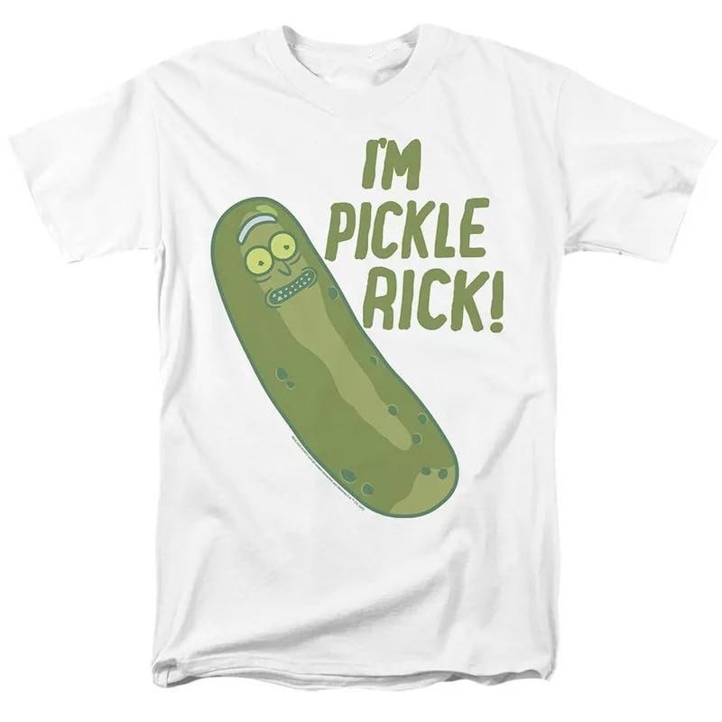 The Pickle Rick T-Shirt, Funny Streetwear Cotton T-shirt