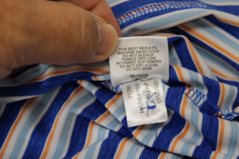 Men's Size L Peter Millar Summer Comfort Top Of The Rocks Polo Shirt Blue Stripe gallery