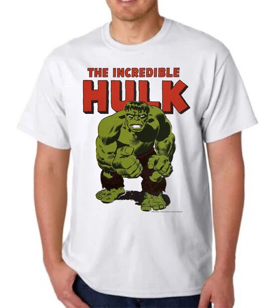 INCREDIBLE HULK T-SHIRT MARVEL COMICS CARTOON CEREAL SUPER HERO ANIMATION