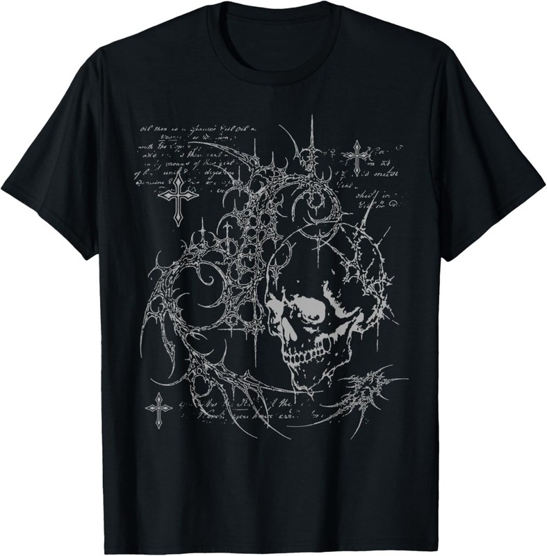 Y2K Grunge Goth Alt Skull Sigilism Vintage Graphic T-Shirt unisex T-Shirt