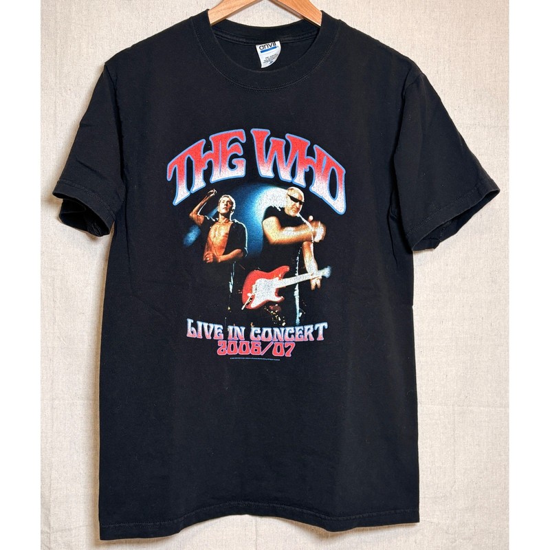 The Who Live In Concert 2006/07 Tour T-Shirt Mens Medium Black Anvil Rock Band