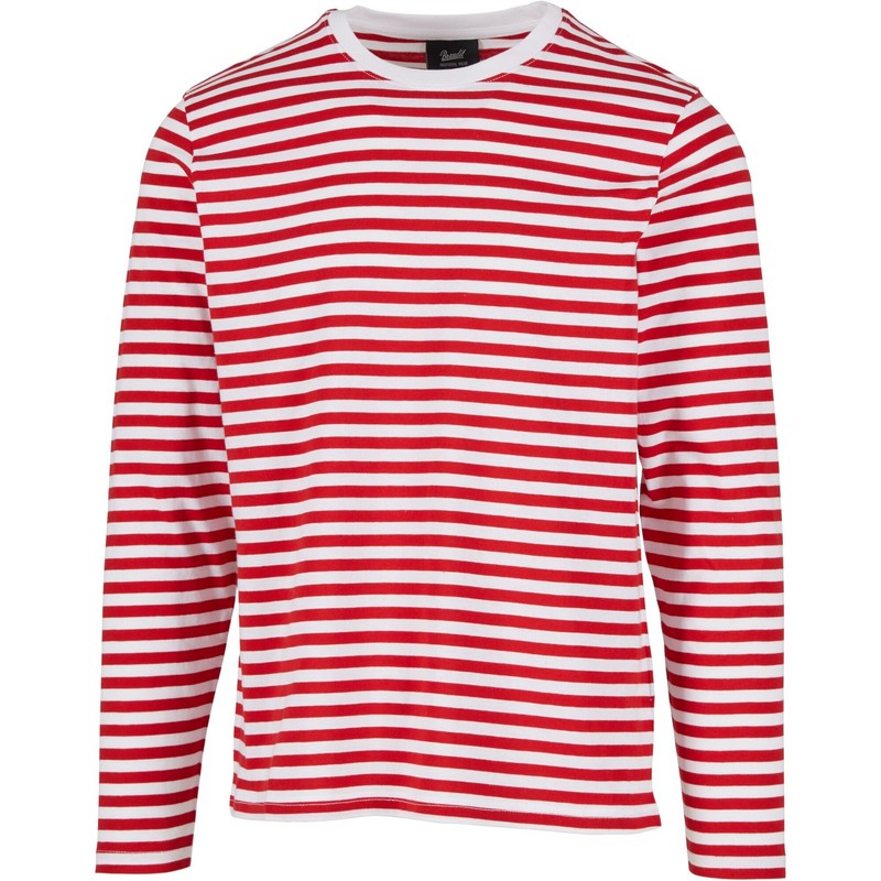 Brandit Jersey Shirt Stripe Long Sleeve Men's Striped Cotton Shirt gallery