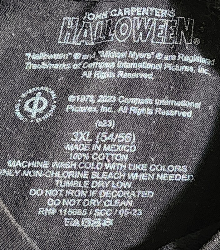 Halloween Michael Myers T-Shirt Sz 3XL Scary Movie Costume Horror Knife Mask Tee gallery