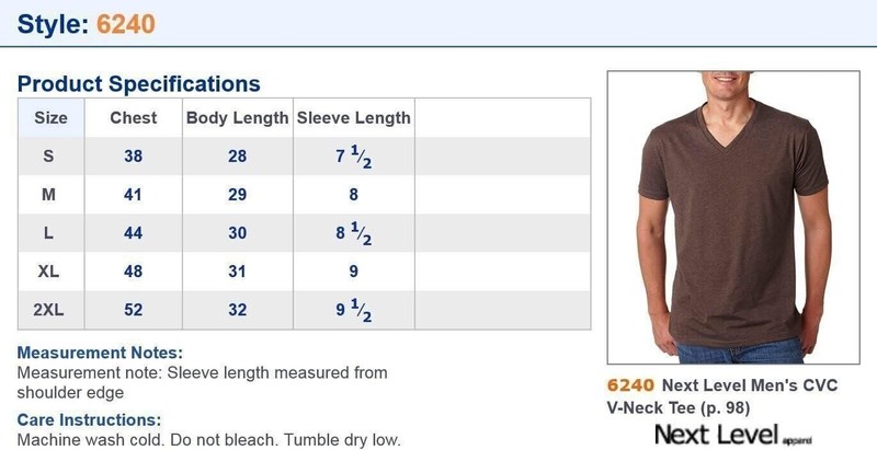 Next Level Men's CVC Combed Baby Rib Knit V-Neck T-Shirt gallery