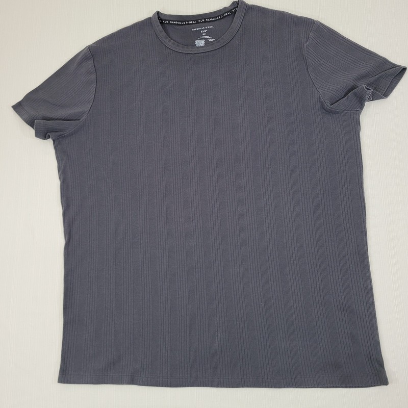 Shaquille O’Neal Mens XLG 50″ SS Ribbed Knit Crew Neck Shirt Soft Loose Summer