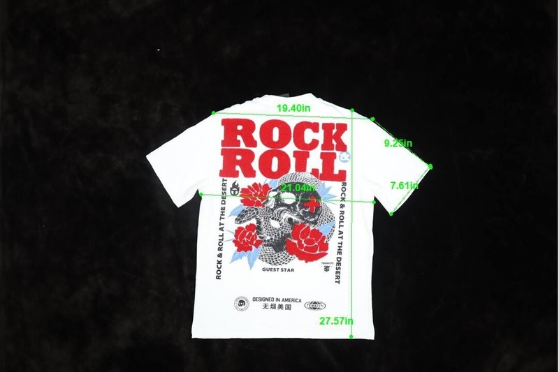 Tenaciti Studio RR Rock & Roll Tee Short Sleeve Graphic T-Shirt White Mens M gallery