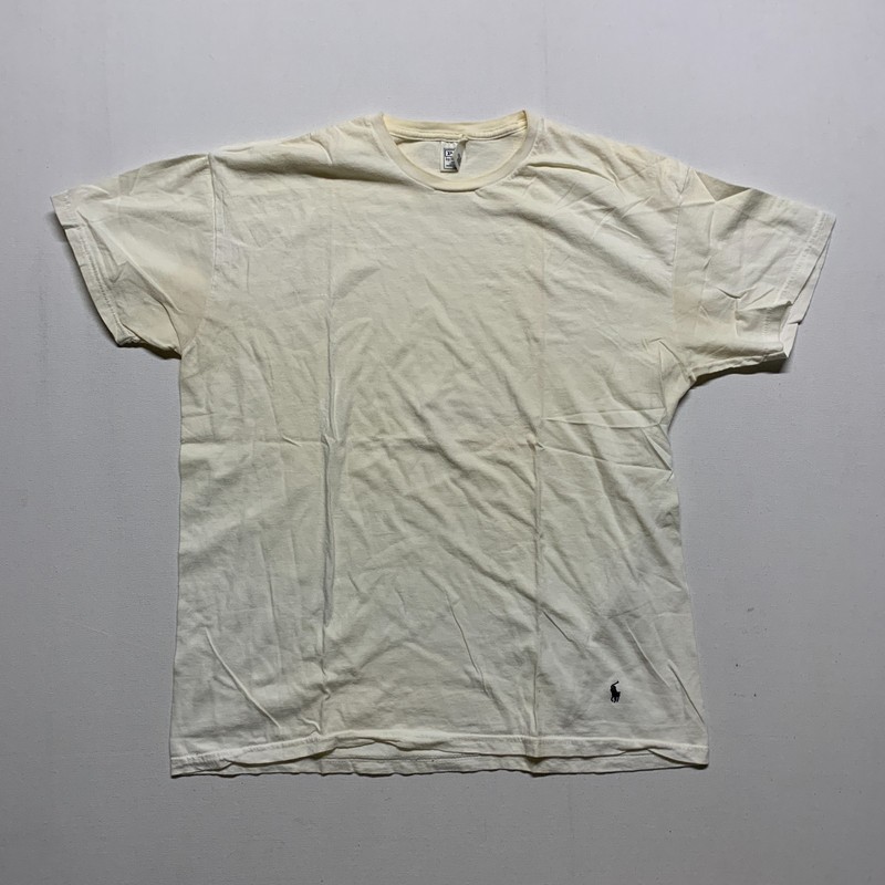Lot of 2 VTG Polo Ralph Lauren Cream Shirts XL 0 Combed Cotton USA Components gallery