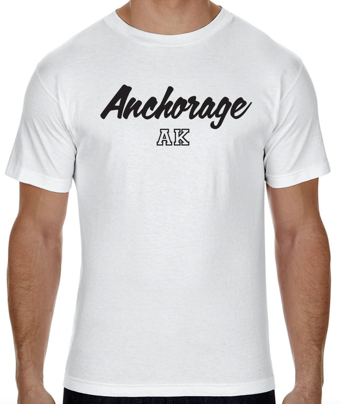 Anchorage Alaska State Graphic T-Shirt tee Unisex Apparel Custom Text gallery