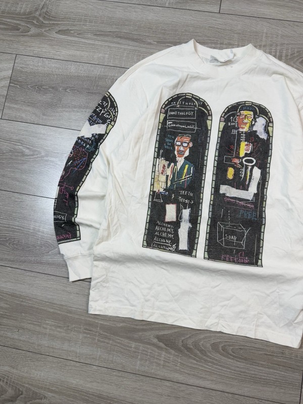 Who Decides War x H&M x JEAN MICHAL Basquiat Long Sleeve T-Shirt Men’s Size S gallery