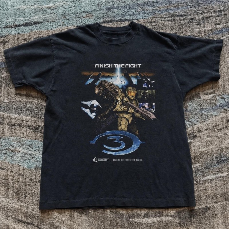 Halo 3 tshirt, vintage anime tshirt, japanese manga tee