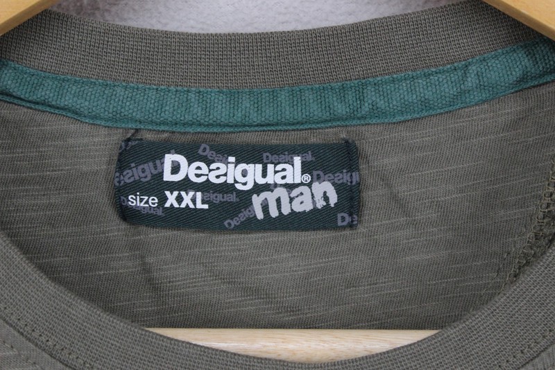 Desigual T-Shirt Mens Size 2XL Green Graphic Short Sleeve gallery