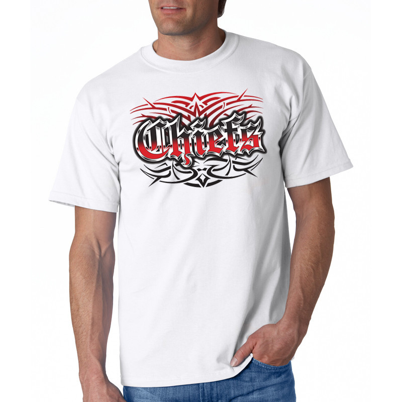 Chiefs Tattoo Style T-shirt Kansas City S M L XL 2X 3X