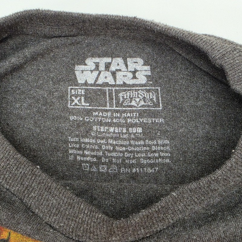 Star Wars Kylo Ren T Shirt Mens XL Gray Graphic Tee Stormtrooper Disney Adult gallery