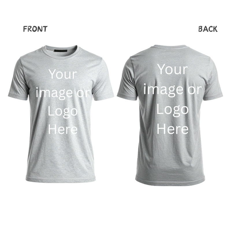 Custom Print Personalized T-shirt Front Back Chest Your Design Photo Logo Unisex gallery