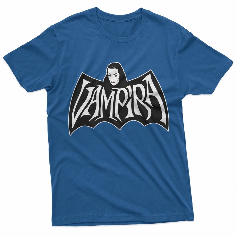 Gothic Bat Wing Crest Lady Retro Horror Art T-Shirt gallery