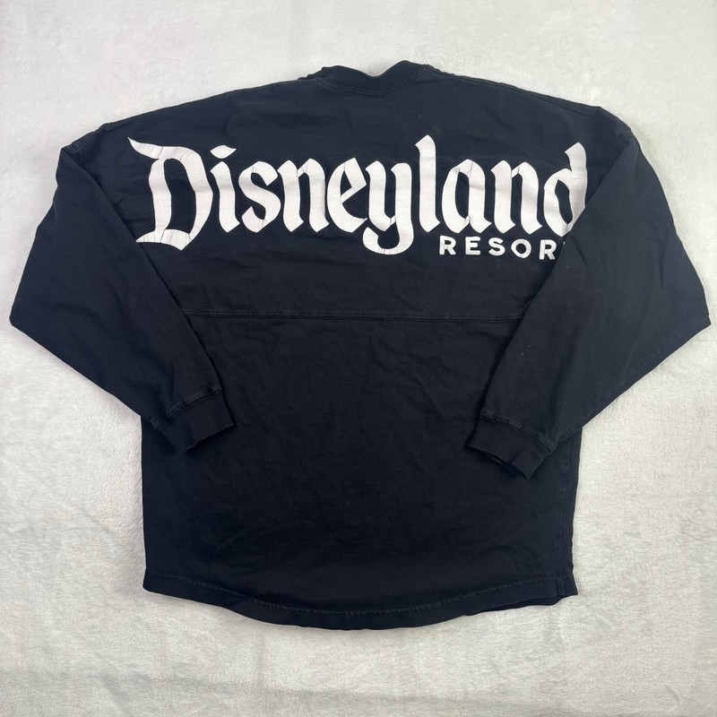 Disneyland Resort Black Long Sleeve Spirit Jersey Graphic Shirt Unisex Small