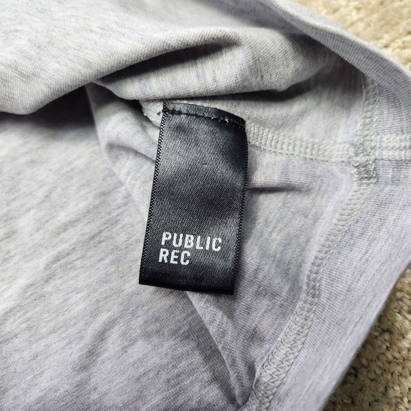 Public Rec Shirt Men XL Gray Go To Henley Pima Cotton Stretch Blend Long Sleeve gallery