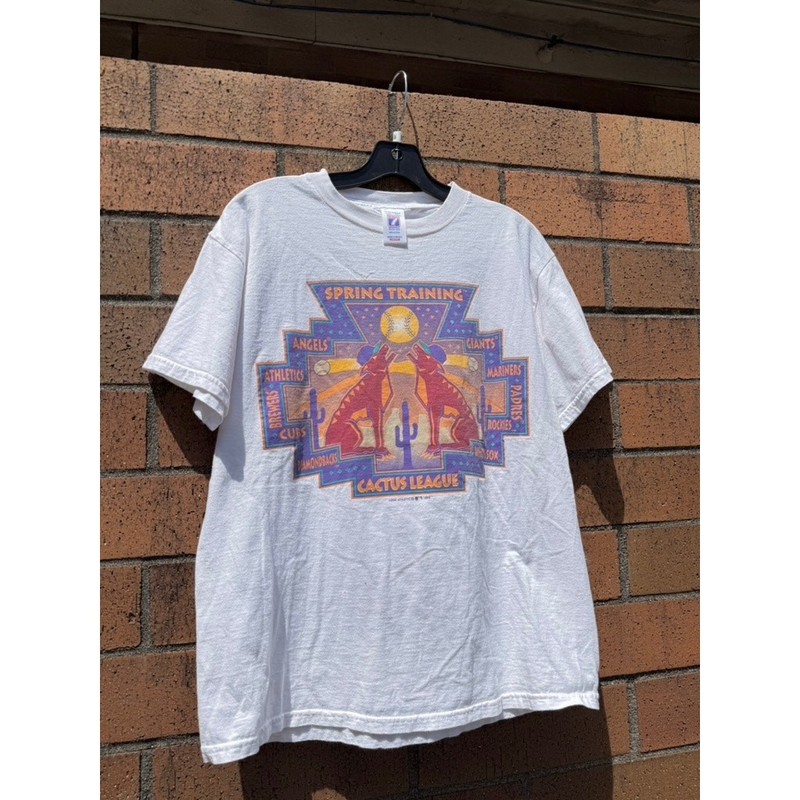Size M - 1999 MLB Spring Training Cactus League 90s Vintage Logo 7 Tee Shirt gallery