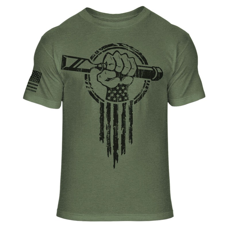 US Patriot Carpenter Hero Carpentry Superhero Woodworker Athletic T-Shirt – A29